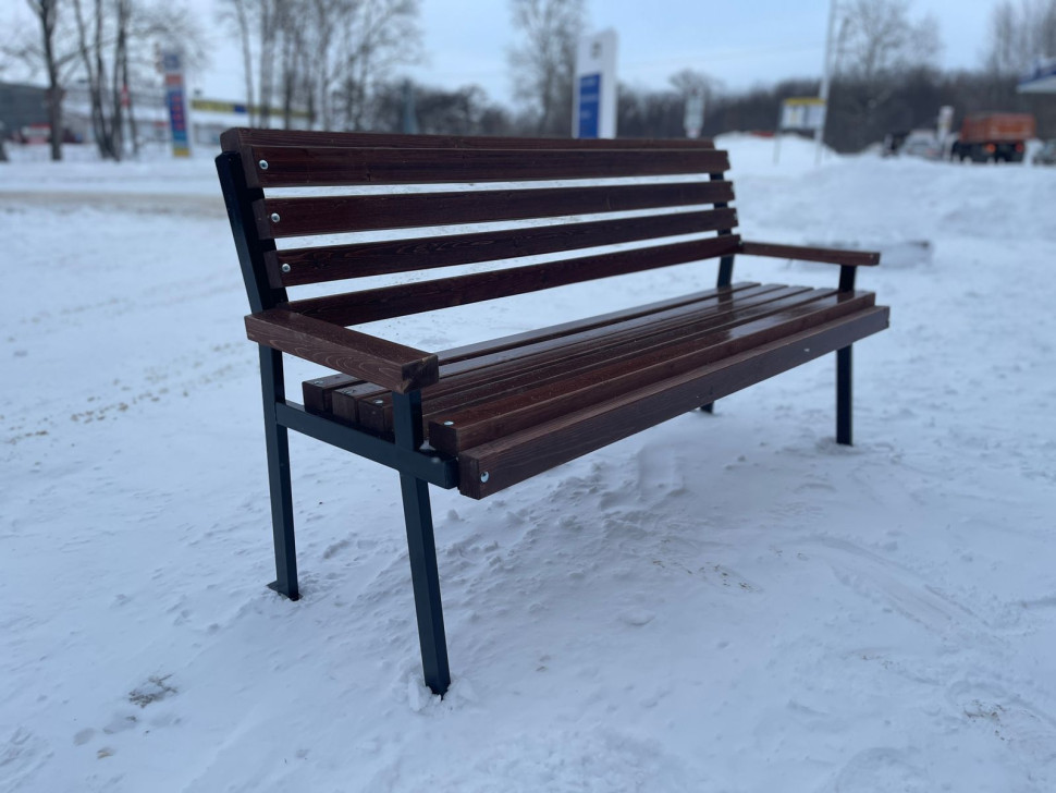 Скамейка металлическая садовая Модерн