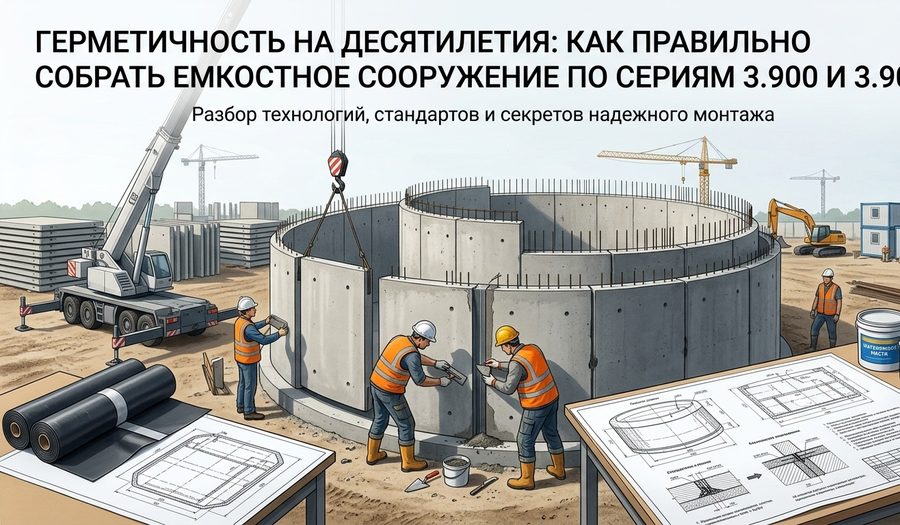 Как правильно собрать емкостное сооружение по сериям 3.900 и 3.902