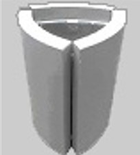 Треугольная бетонная урна УБМ-5
