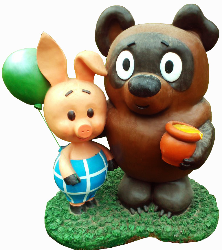 Декоративные фигурки Винни-Пух и Пятачок