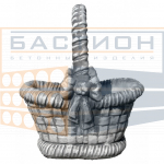 Бетонная ваза Лукошко