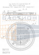 Люк легкий чугунный Л(А15)-ГТС.2-60 с запорным устройством Ø780×76 мм