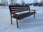 Скамейка металлическая садовая Модерн