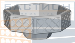 Бетонный вазон В-1.1 (АБ-16)