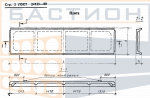 Плита ребристая П 60.15 - АтV (АV, АIV), ГОСТ 24155-80