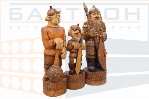 Деревянная фигура "Три Богатыря"