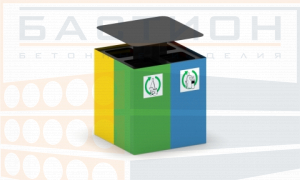 Урна сортировочная металлическая У-210