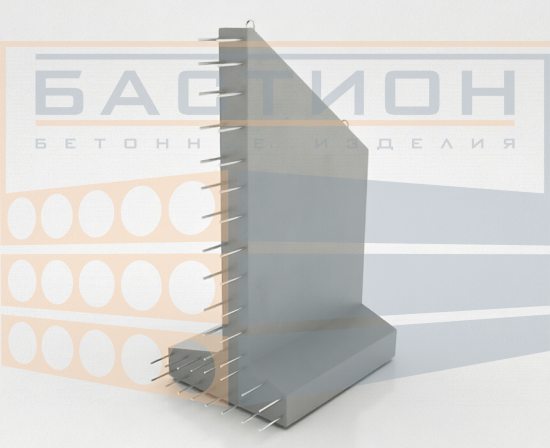 Блок откосной стенки СТ273.3-М(пл) (по серии 3.501.1-126)