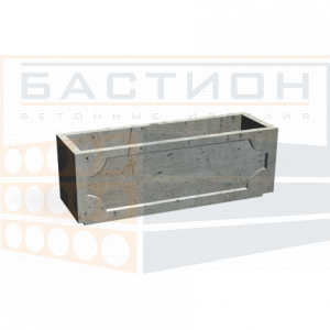 Бетонная прямоугольная цветочница Ц-1