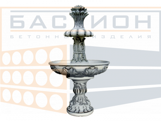 Фонтан Пальма, чаша с лист + ножка с листьями
