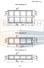 Плита ребристая П 2 - 1/2/3/4/5/6/7/8 АтV (АIV, АтIV) (С, К, Л) (1/2/3), ГОСТ 21506-87