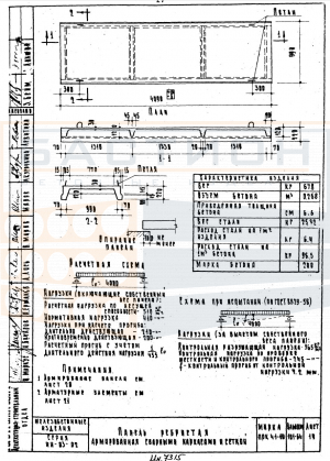 Ребристая плита ПРК 41-10, серия ИИ-03-02, альбом 101-64