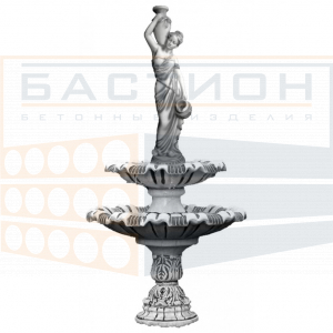 Фонтан Вероника, на 2-х чашах (1-2) + ножка с листьями