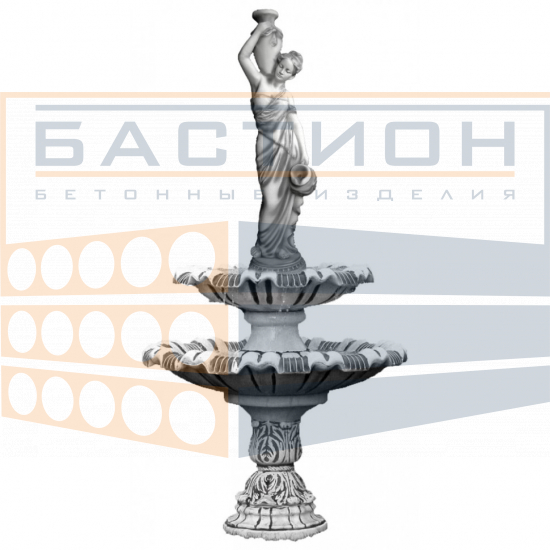 Фонтан Вероника, на 2-х чашах (1-2) + ножка с листьями