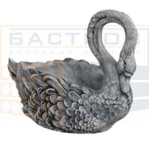 Бетонная ваза Лебедь