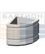 Бетонный вазон В-16 малый